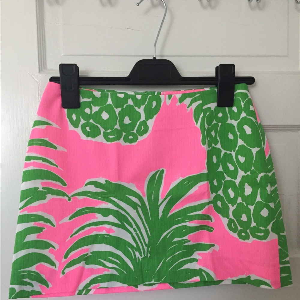 Lilly Pulitzer Tate Skirt Pink Pout Flamenco